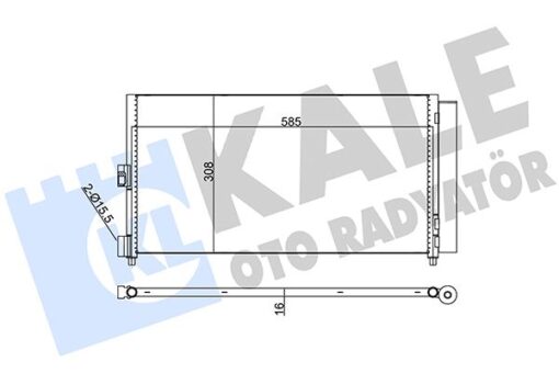 Klima Radyatörü Kondenser Fıat Doblo 01 Idea 04 Punto 03 Lancıa Ypsılon 06 11 1.2 1.3jtd 1.4 1.9jtd - 46820833-51732993-51802116-51804991