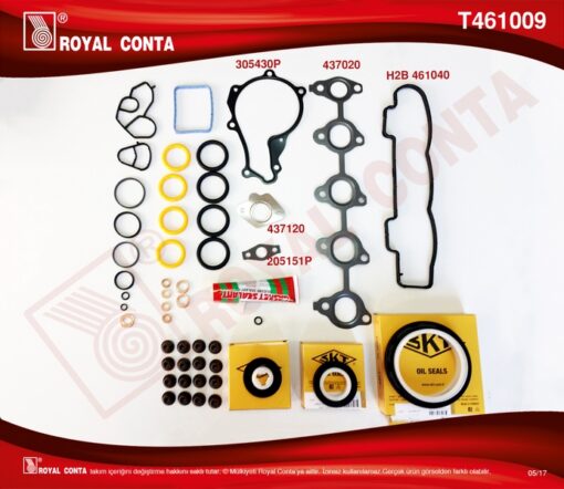 Motor Takım Conta Reınz Keçeli S.lastikli Skcsiz Focus Iı 1.6 Tdcı 04 11 Fıesta 1.6 Tdcı 02 08 Fusıon 1.6 Tdcı 04 14 Volvo C30 06 12 S40 Iı 06 12 S80 Iı 06 12 V50 05 12 V70 Iıı 09 11 1.6d-206-207 - 3M5Q6008AA-0197.07