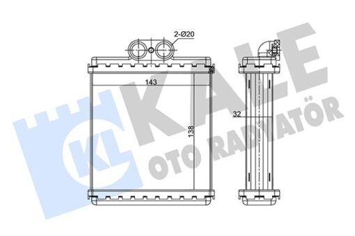 Kalorifer Radyatörü Suzukı Vıtara 1.6l Se416. 2.0l Sv420. Sv620 90-98 - Aleminyum - 7412064A10-7412060A10-7412085C10