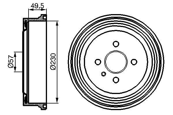 Arka Kampana Astra G 98 09 Combo C 01 11 Astra F Sw 91 98 230x265x57x69x4dl 93189219 - 568063-90495034-93189219-568267