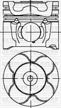 Motor Piston Segman Std Cıtroen Peugeot Ford 1.6 Hdı 75.00 Mm Volvo Mını Fıat Suzukı - 7M5Q6110AA-0628.R4-0628V0-31251339