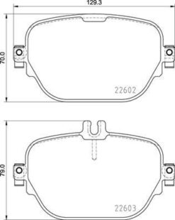 Fren Balatası Arka Mercedes X290 C257 W213 C238 N293 X253 C253 - A0004205602