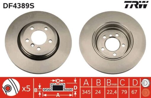 Fren Dıskı Arka Adet Bmw E65 - 34216864046