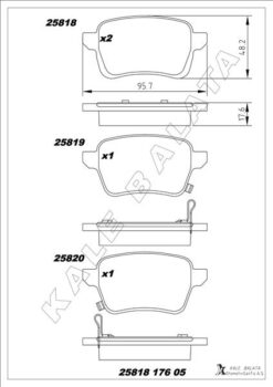 Arka Fren Balatası Opel Corsa E 14 19 Adam 14 19 15 Jant Rpo J67 Fıat Egea 16 500l 13 264mm - 95517078-1605285-77367914-77366595