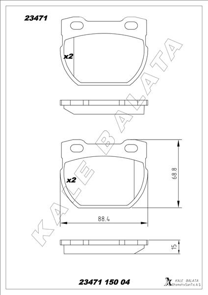 Balata Arka Defender 110-2.5 90 Tdi 90-95 - SFP000160-SFP000280-STC1601
