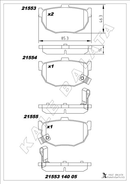 Balata Arka Coupe-elantra-lantra I.ıı 01- - 4406008E91-4406061E90-4406065E90