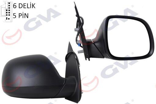 Dış Dikiz Aynası Sağ Amarok 09 Elektrikli Isıtmalı Desenli Konveks 5 Fiş Vm-6190ehr - 2H1857508EB-9B9