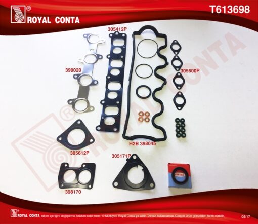 Üst Takım Conta Reınz.keçeli S.lastikli Doblo-punto 1.9jtd 182.b9.00/188.a2.00 4081111 Mot.itibar - 71739971