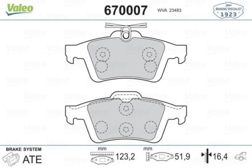 Arka Balata Focus Iı Cmax 03 Connect 02 Laguna Iıı 07 Opel Vectra C 02 Sıgnum 03 Cıtroen C5 08 Peugeot P508 10 18 1647875980-4254.a8 - 3M512M008AC-440601689R-93192623