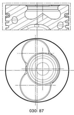 030pı00087102 Motor Piston Segman 0.50 Vw T5 Axb-axc 3.4 Silindir 80.01 030 Pı 00087102 - 038107065