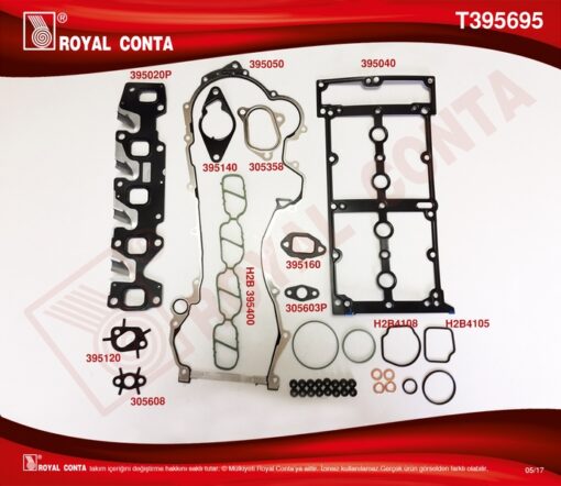 Üst Takım Contası Skc Siz Subap Lastikli Doblo-albea-palıo-corsa C-combo C-tıgra 1.3 Mtj 16v - 1606245-1606458-71729499