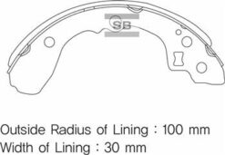 Arka Kampana Pabuç Balata Kıa Rıo 1.5l A5d Dohc Yumurta Kasa 00-05 / 1.3l A3e Sohc Yumurta Kasa 00-05 - OK30A2628Z-58315FDA00