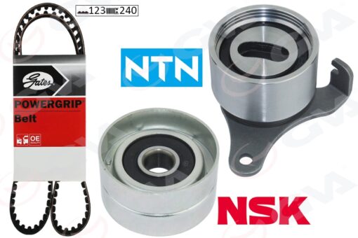 Triger Kayış Seti Eksantrik Seti Toyota Corolla 1.3l 2e Karbüratörlü Ee90. Ee100 88-98 1 Kayış 2 Rulman 123x240 - 1356819025-1350310021-1350511021
