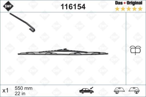 Sılecek Supurgesı On Sag 550mm Mercedes Vıto W638 97 03 Swf - A6388201045-A6388201445