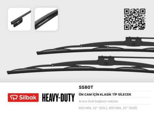 Silecek Süpürgesi 800mm Isuzu Midibus-turkuaz-ıveco M25-m29-cobra 160/bmc Belde 220 Ym 08 Temsa Pres Tij /midibüs 08 Mb 0303-v8-80cm 08 Temsa Diamond 08 Iveco M23-m50 08 Mb 0402-0405-otokar M3000 Vidal