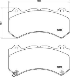 Ön Balata Jeep Grand Cherokee Iv 3.6 V6 4x4 10 3.6 Vvt 4x4 16 - 68144427AA-68144427AB-D106080B0A