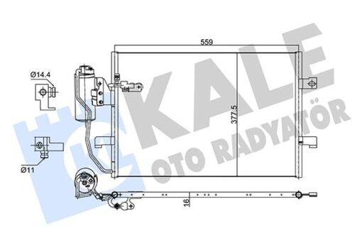 Klıma Radyatoru Mercedes W168 W414 - A1685001154