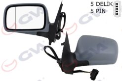Dış Dikiz Aynası Sol Polo Clasıc 96 Elektrikli Isıtmalı Astarlı Asferik 5 Fiş Vm-184nhel - 6K1857507H