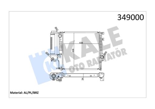 Motor Su Radyatoru Man/sanz Klımalı Bmw M40 M43 M50 M52 E30 E36 - 17111728907