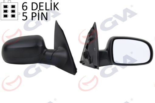 Dış Dikiz Aynası Sağ Corsa C 01 Elektrikli Isıtmalı Konveks 5 Fiş Vm-200ehr - 1428308