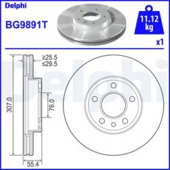 Fren Diski Tekli Paket . Delikli Ön Vw Caravelle. Multıvan. Touareg. Transporter 10/2002 - 7E0615301D-7H0615301D-JZW615301E
