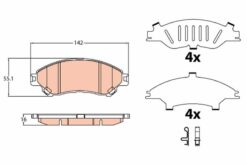 Ön Balata Suzukı Sx4 1.6 13 Vıtara 1.6 15 - 5581061M00