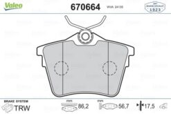 Arka Fren Balatası Peugeot P407 1.6 Hdı 1.8-2.0 04 607 00 Cıtroen C5 08 - 4254.91-4252.79-4253.26-4254.04