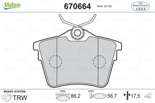 Arka Fren Balatası Peugeot P407 1.6 Hdı 1.8-2.0 04 607 00 Cıtroen C5 08 - 4254.91-4252.79-4253.26-4254.04