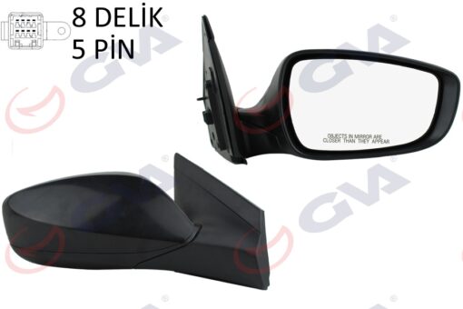 Dış Dikiz Aynası Sağ Blue 12 Elektrikli Isıtmalı Siyah Kapak Konveks 5 Fiş Vm-6451er - 876201R110