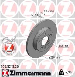 Arka Fren Aynası Transporter Iv 1.9td 2.4d 2.5 Tdi 05/96-04/03 280x12x5dl 986478871-df4047 - 701615601A-7D0615601