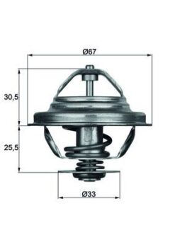 Termostat 80 Bmw M40 M20 M50 E30 E34 E36 - 11531710953 11531713040