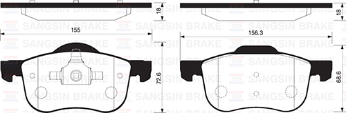 Ön Fren Balata Suzukı Grand Vıtara 2.0l J20a Sq420 5 Kapı 98-05 / Vıtara 2.0l H20a Sv620 V6 94-98 - 5520077E00-5520065D31-5520065D10