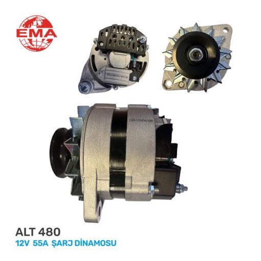 Alternatör 12v 55a Mako Tip Tofaş Fıat Mf Traktör - 63394551