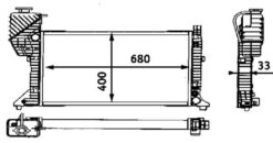Motor Su Radyatoru Mercedes Sprınter B901 B904 96 06 Klımasız - A9015003100