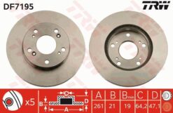 Ön Fren Aynası Cıvıc Vıı Hatchback 1.4ı/1.4 Is/1.6 I 01-05 - 45251S7AJ10-45251SNA000-45251S6M000