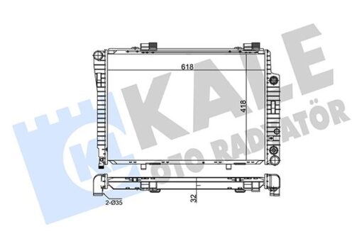 Motor Su Radyatoru Mercedes W202 S202 C208 R170 - A2025002203