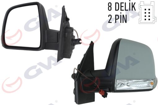Dış Dikiz Aynası Sağ Doblo 11 Mekanik Sinyalli Tek Camlı Konveks Vm-668pr - 735528038