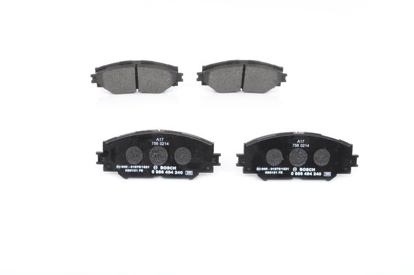Ön Fren Balata Toyota Aurıs. Corolla 1.6l 1zr-fe Zre151 07-11 / 1.33l 1nr-fe Nre150 6 Vites 10-12 - 0446542160-0446512610-0446502220