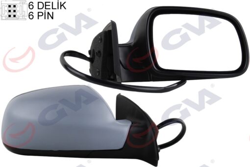 Dış Dikiz Aynası Sağ 307 02 Elektrikli Isıtmalı Astarlı Sensörlü Konveks 6 Fiş Vm-207ehpsr - 8149.AX-8152.58-8152.76