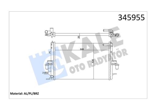 Radyatör Al/pl/brz Mg Zt-mg Zt-t-rover 75 - GRD1055-GRD1080-PCC000960