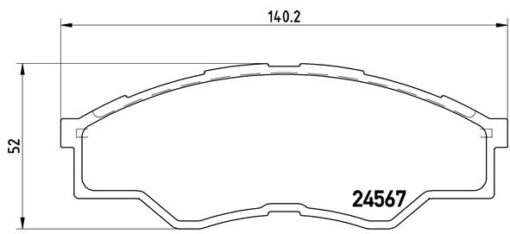 Ön Fren Balata Toyota Hılux 2.5l 2kdftv Kun15 Vıgo 4x2 08-09 - 044650K160-04465YZZQA-044650K010
