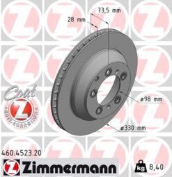 Fren Disk Arka Porsche Cayenne 2017 330 Mm - 28 Mm - 9Y0615601A
