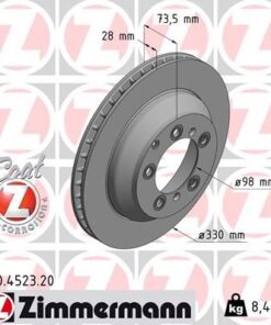Fren Disk Arka Porsche Cayenne 2017 330 Mm - 28 Mm - 9Y0615601A