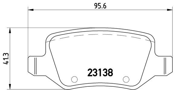 Fren Balatası Arka Mercedes W168 W169 W245 W414 - A1684200420