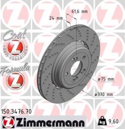 Fren Dıskı Arka Sag Bmw M5 E60 M6 E64 - 34112282808