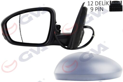 Dış Dikiz Aynası Sol Megane 15 Elektrikli Isıtmalı Katlanır Sinyalli Astarlı Asferik Vm-6142ebfpal - 963027851R
