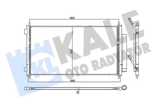 Kondenser Honda Cr-v Iıı 2.0 2.2 06- Al/al - 80110SWWG01-80110SWWG02-80110SWYG01