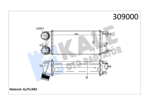 Turbo Intercoll Radyatoru Transıt Courıer Fıesta Vı 08 B Max Ecosport 13 1.5tdcı 1.6tdcı - AV219L440AB AC FT766K775BA 188281