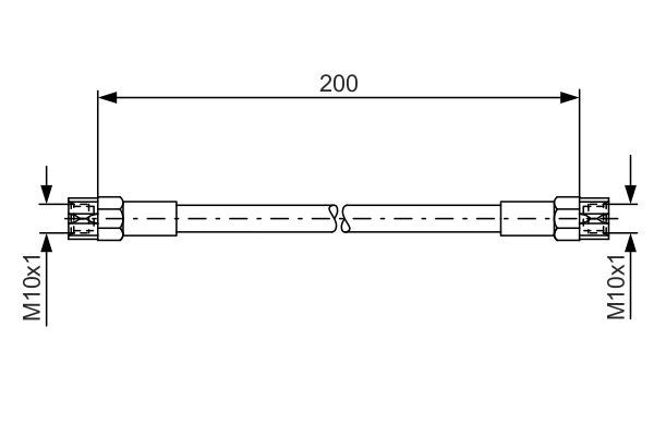 Fren Hortumu Arka Bmw E28 E30 E34 - 10048220014