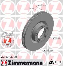 Fren Dıskı On Sag Porsche Cayenne 9ya 17 Panamera 971 16 360 Mm - 36mm - 9J1615302A-9Y0615302A